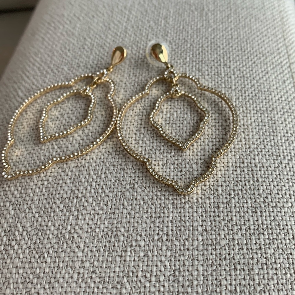 Gold & Crystal Lilly Pulitzer Earrings